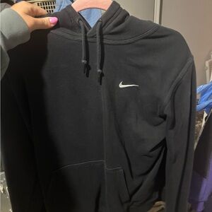 Nike Black and Gray Hoodie
